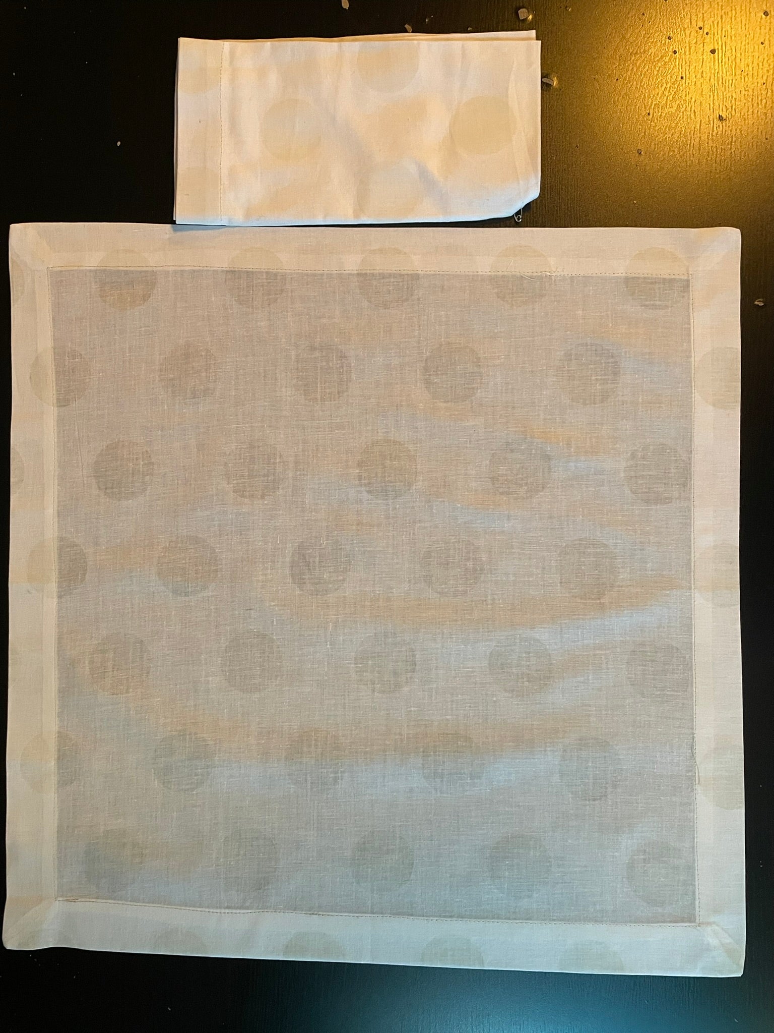 White Polka Dot Napkins