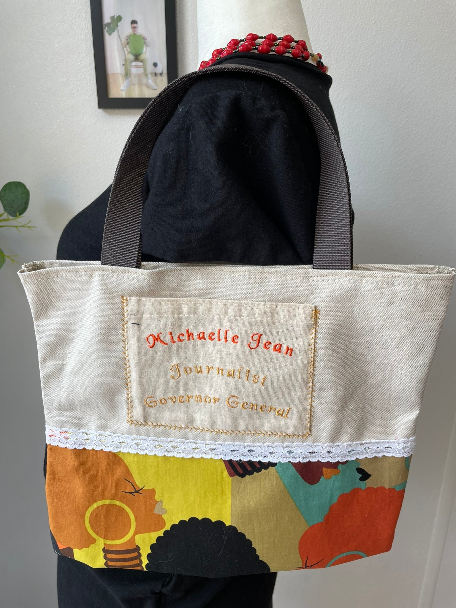 Michaëlle Jean Tribute Tote – Handmade & Upcycled