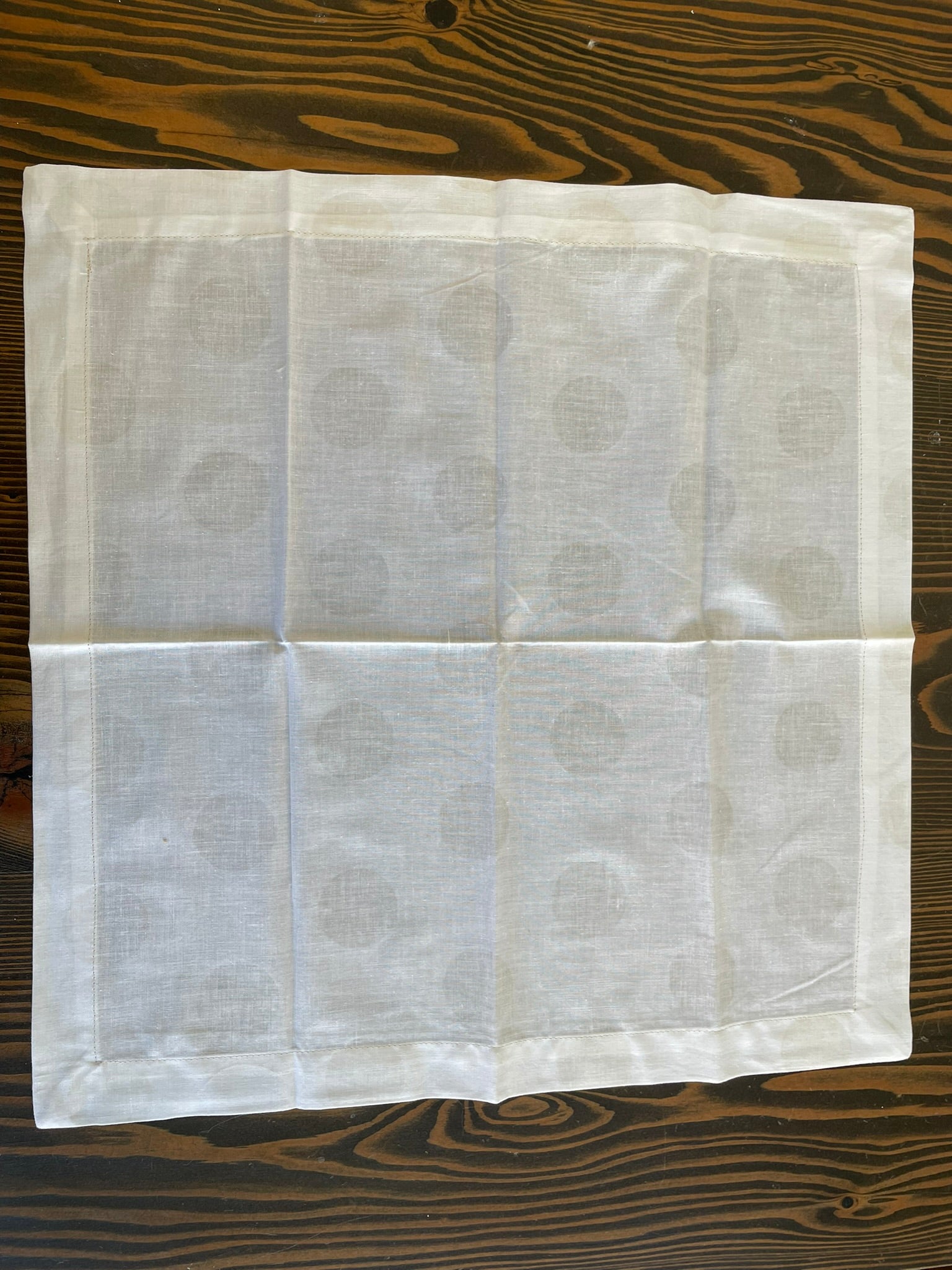 White Polka Dot Napkins