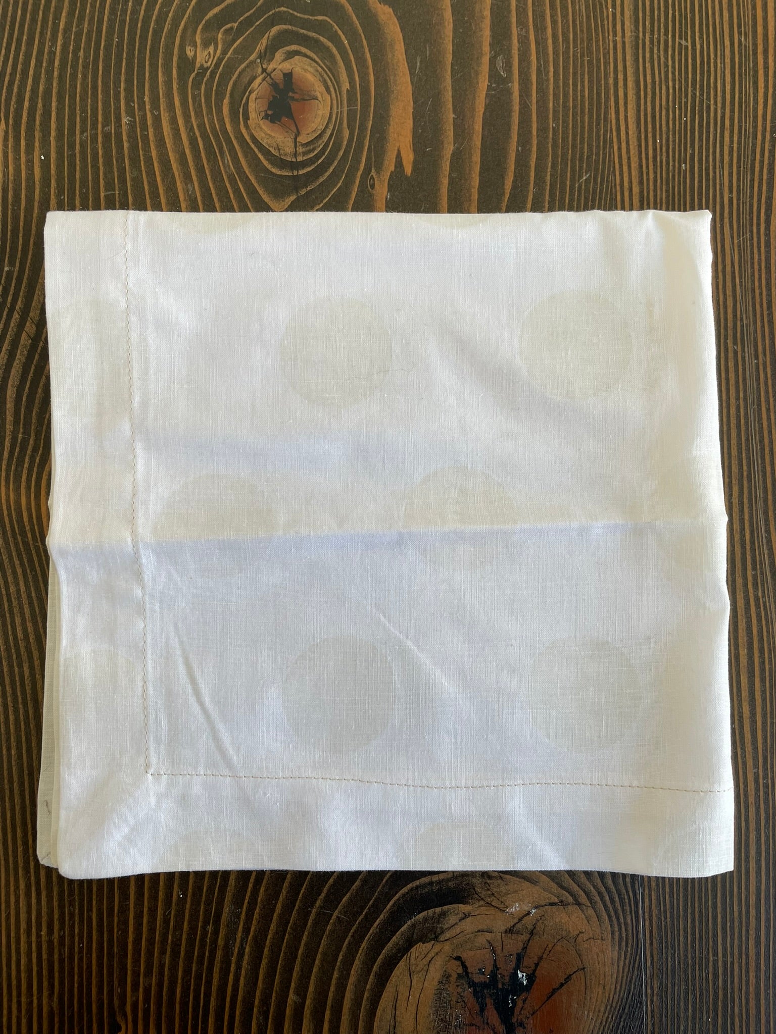 White Polka Dot Napkins