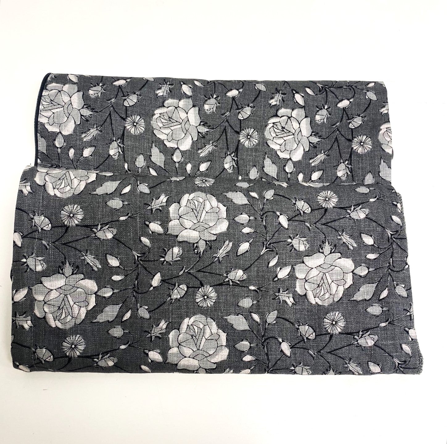 Rose Linen (Grey) Cushion Cover